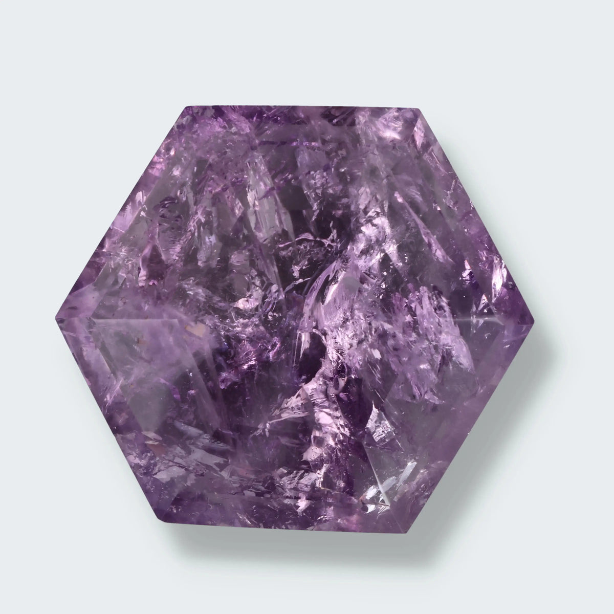 Amethyst Hexagon aus Brasilien (98g-6cm)
