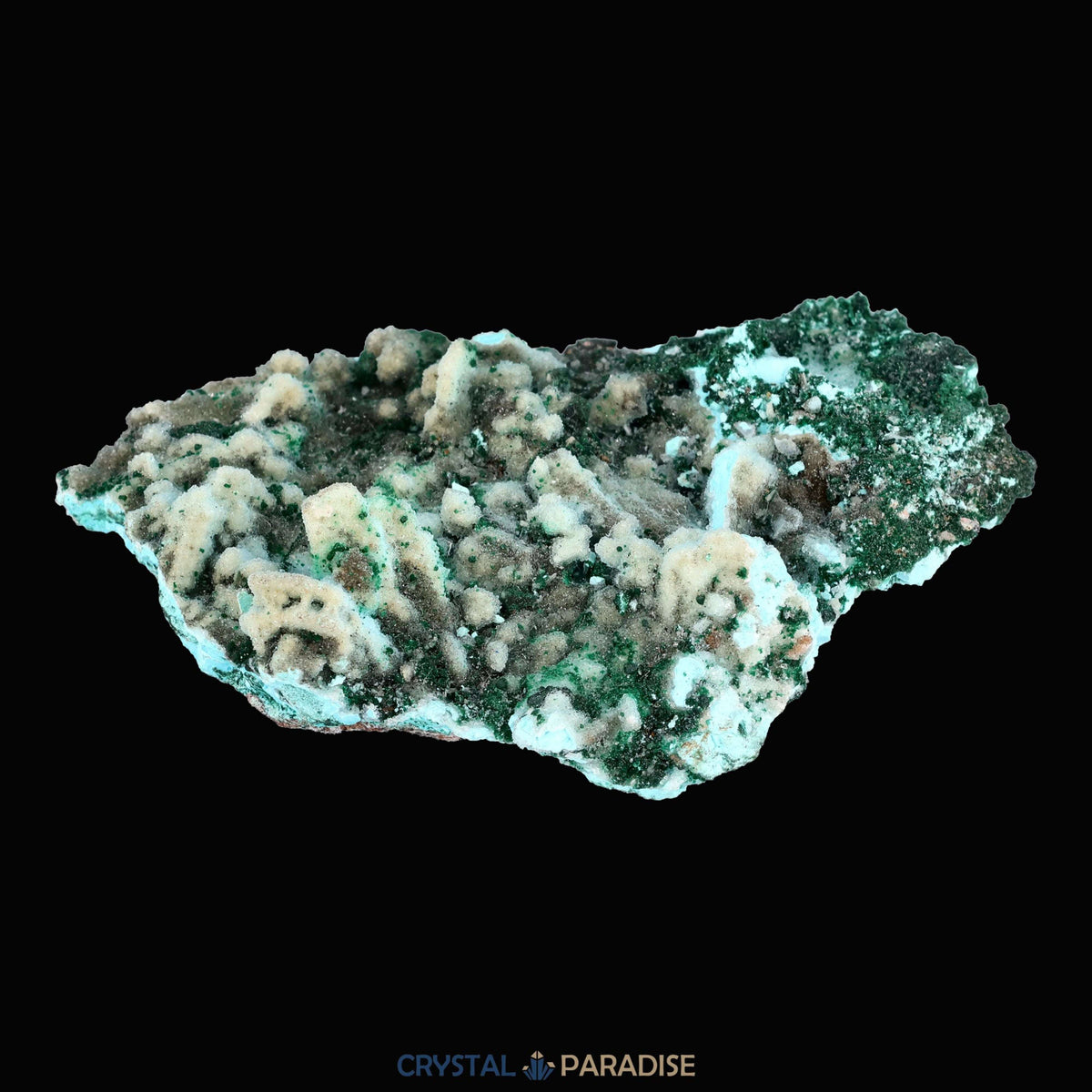 Chrysokoll Stufe aus Tenke-Fungurume, Kolwezi, Lualaba, DR Kongo (72g) - crystal paradise