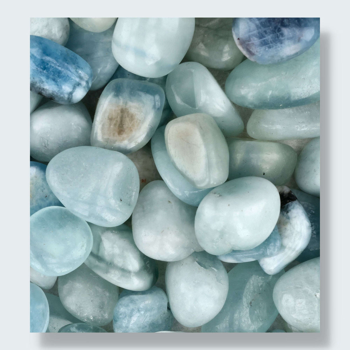 Aquamarin Trommelsteine