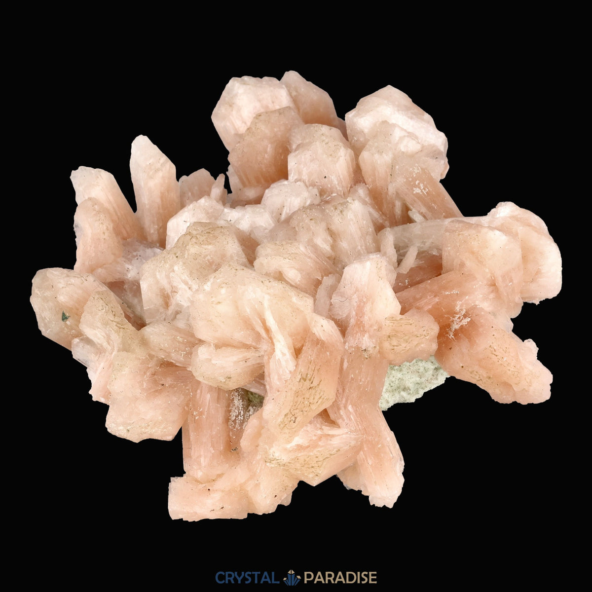 Stilbit Insel auf Zeolith aus Indien - Handstufe - 1 Stück - crystal paradise