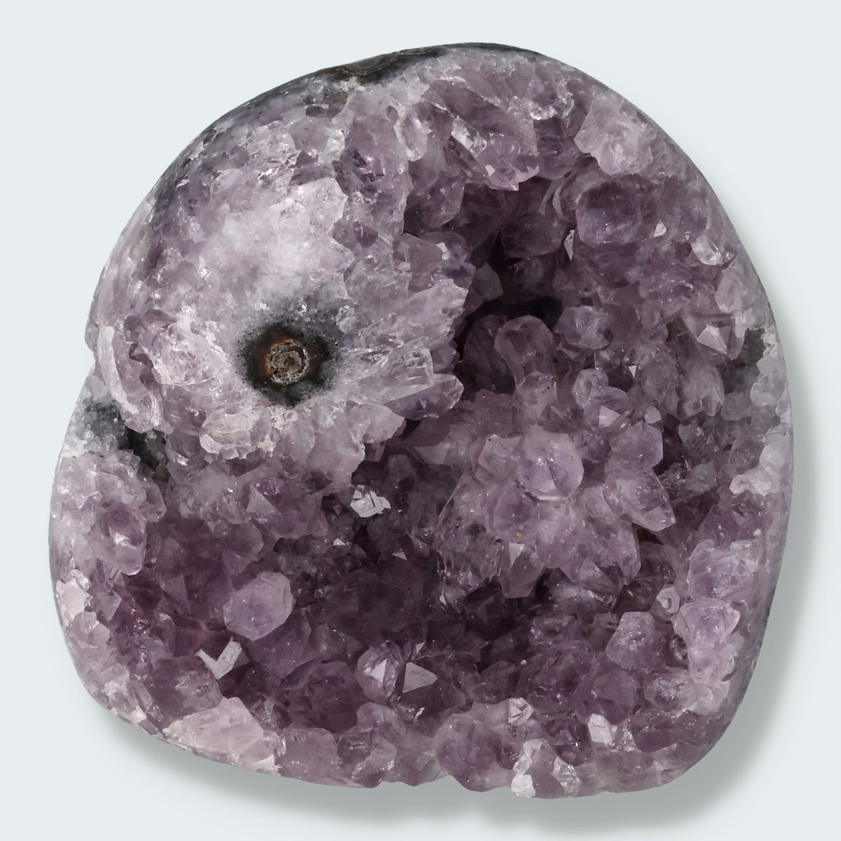 Achatisierter Amethyst Druse aus Uruguay (308g)