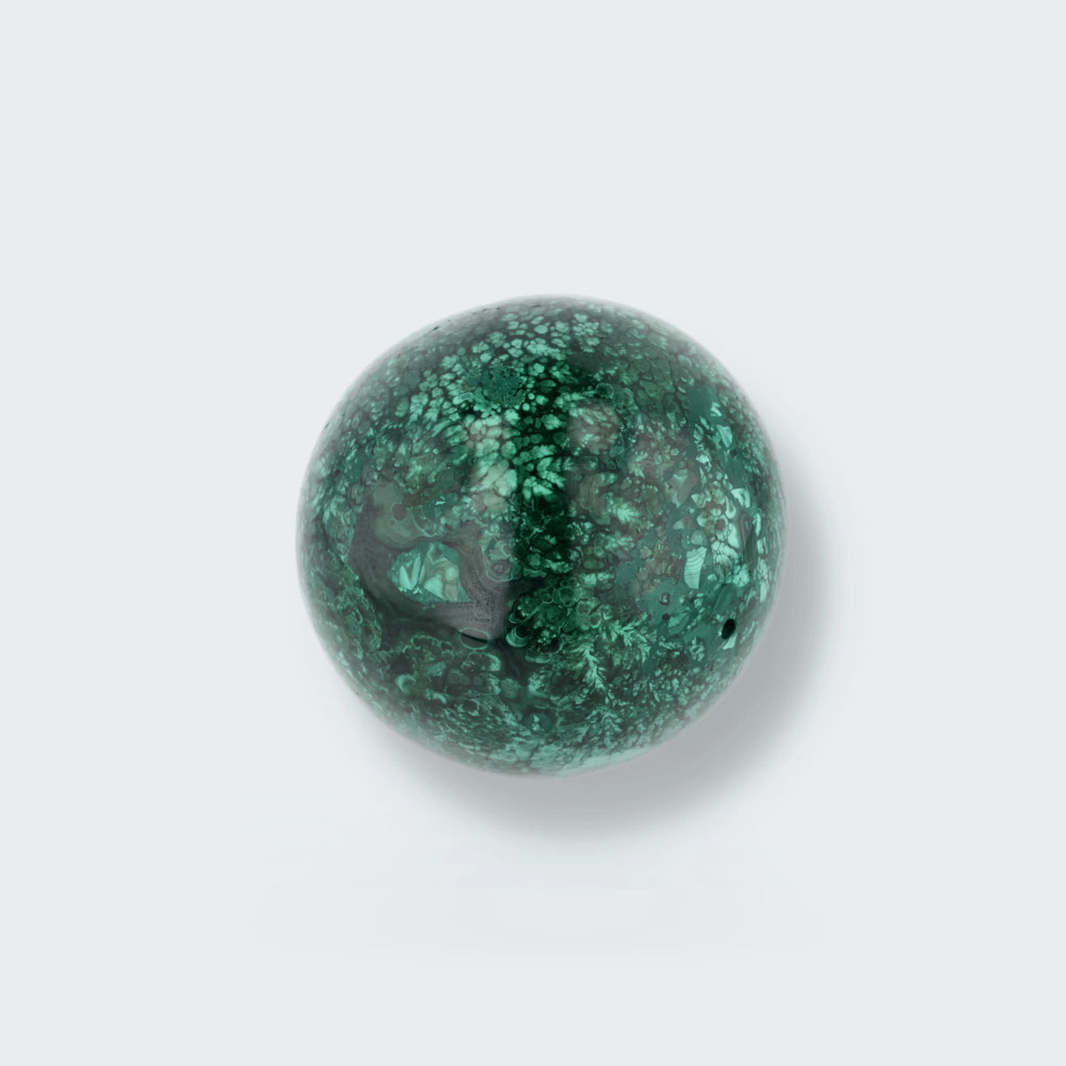 Malachit Kugel aus dem Kongo (1905g) 9,5 cm