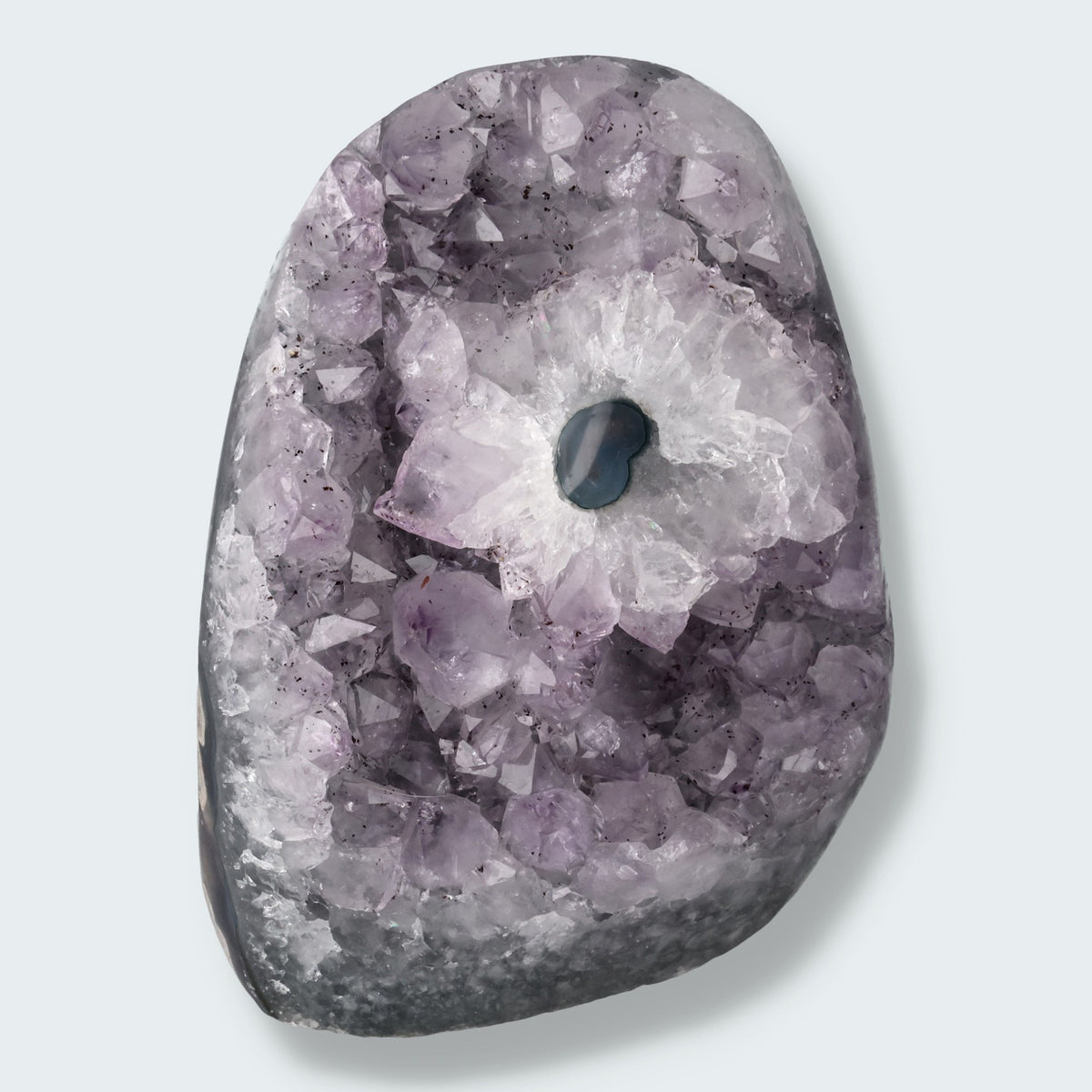 Achatisierter Amethyst Druse aus Uruguay (678g)