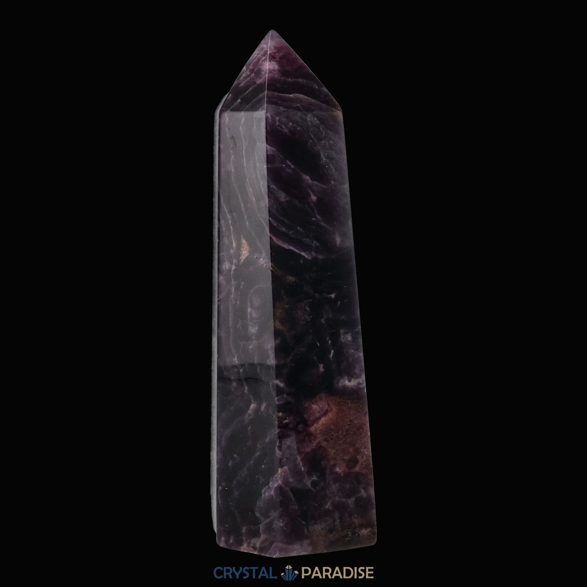 Violetter Fluorit Obelisk aus der inneren Mongolei (395g) – Ansicht 9