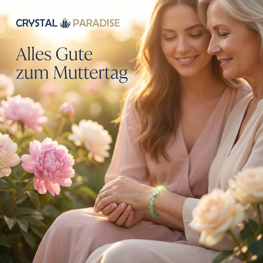 Heilsteine Armband als Muttertagsgeschenk, bunte polierte Edelsteine auf elegantem Schmuckband