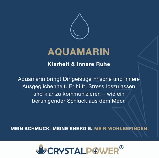 Aquamarin – Klarheit & Innere Ruhe - Armband crystalpower® - crystal paradise