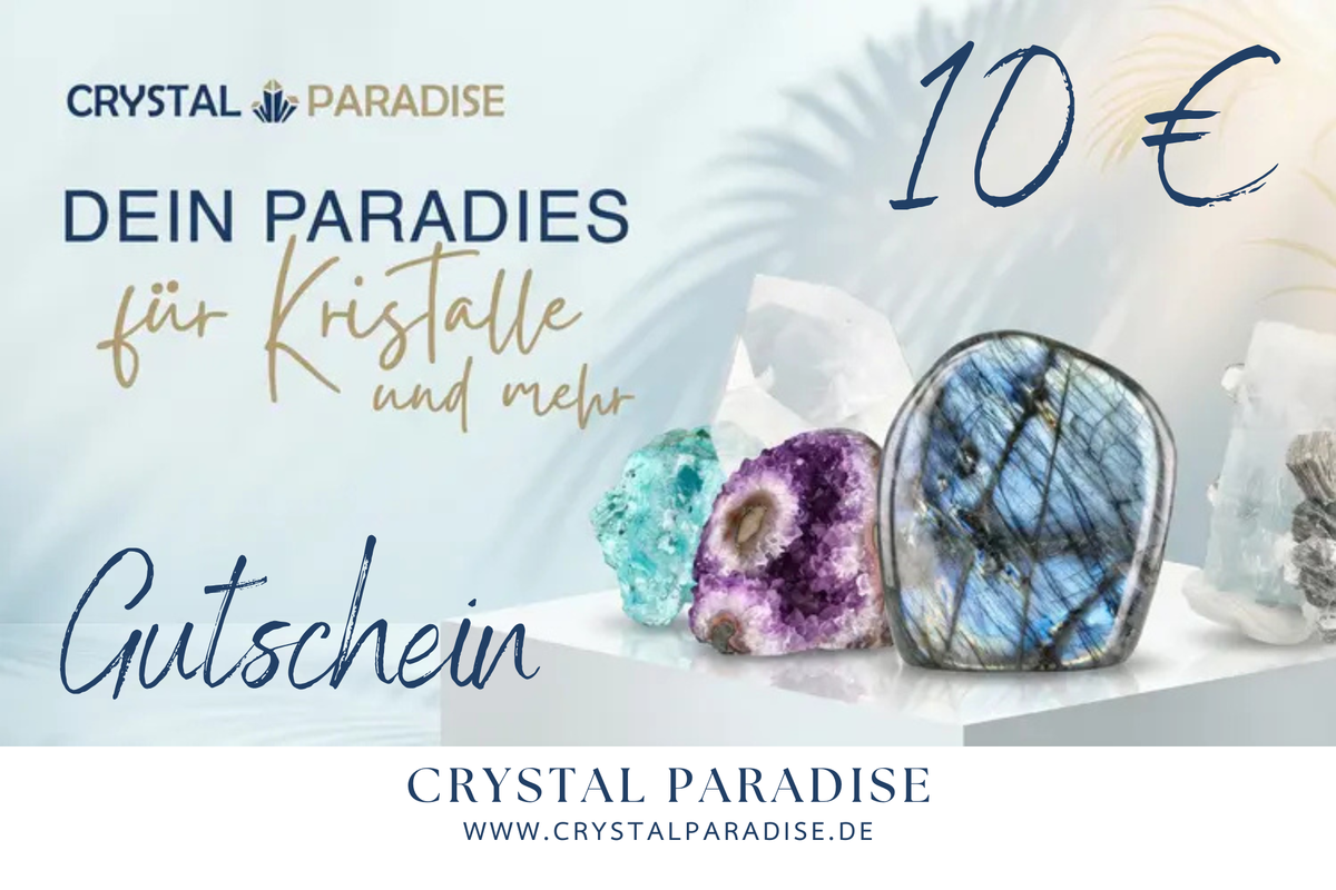 Einkaufsgutschein bei crystalparadise.live – das Geschenk für echte Mineralien-Liebhaber - crystal paradise