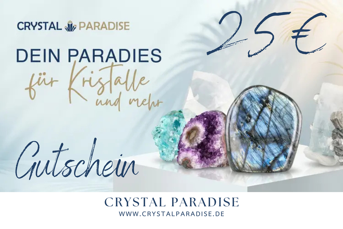 Einkaufsgutschein bei crystalparadise.live – das Geschenk für echte Mineralien-Liebhaber - crystal paradise