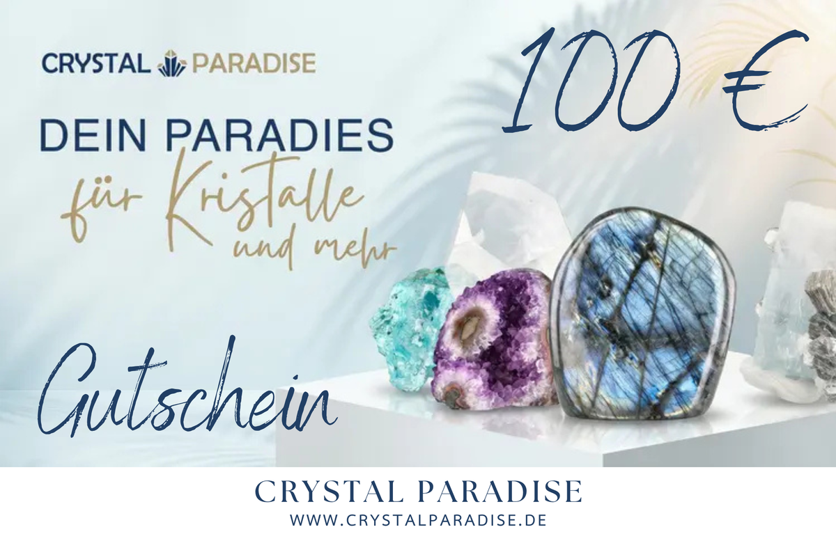 100 Einkaufsgutschein bei crystalparadise.live – das Geschenk für echte Mineralien-Liebhaber (Kopie) - crystal paradise
