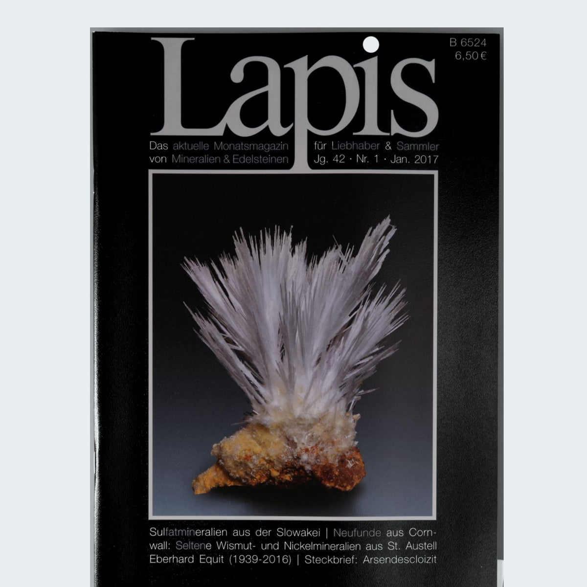 Lapis Magazin Jahrgang 2017 Mineralogie Fachzeitschrift Christian Weise Verlag