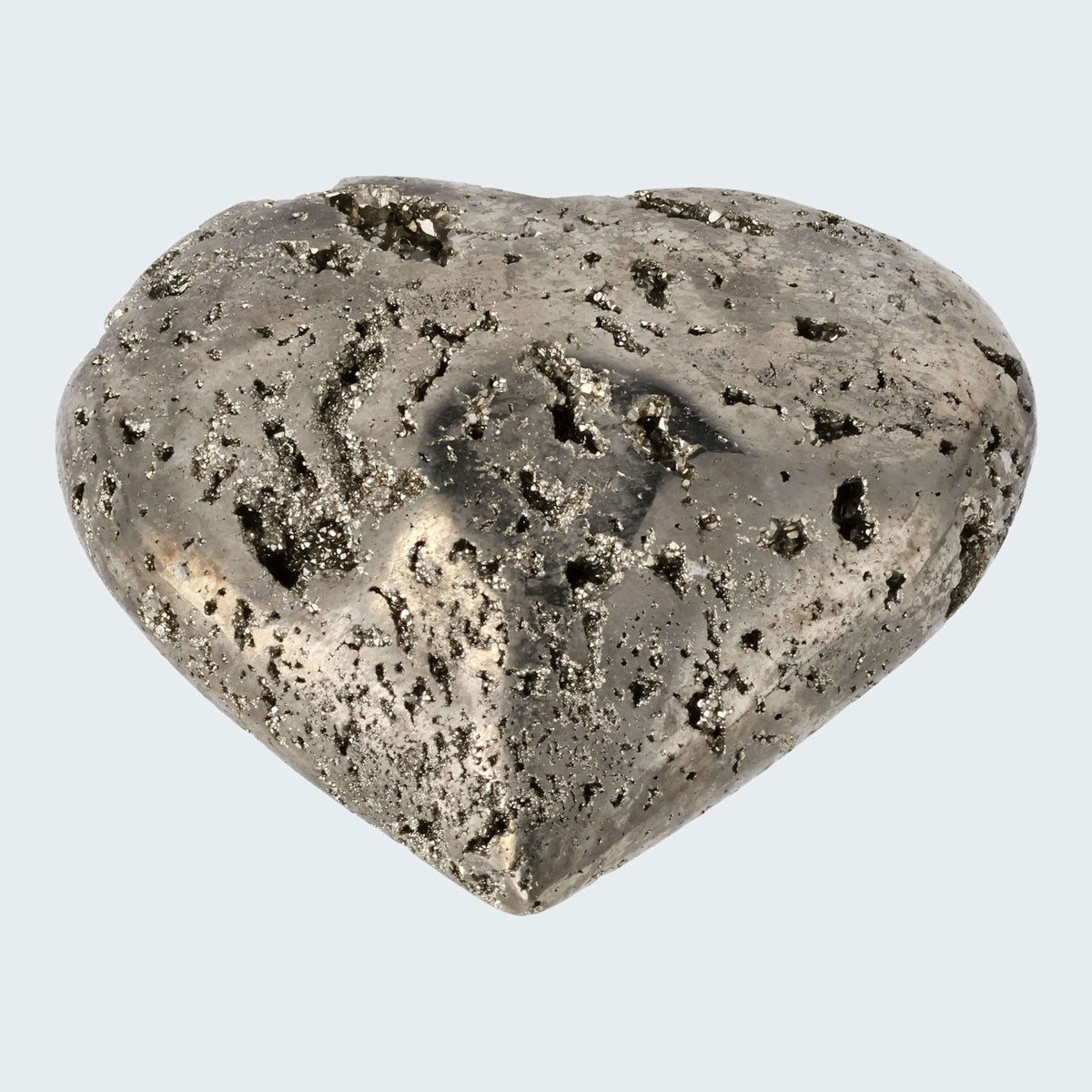 Pyrit Druzy Herz aus Huánuco, Peru