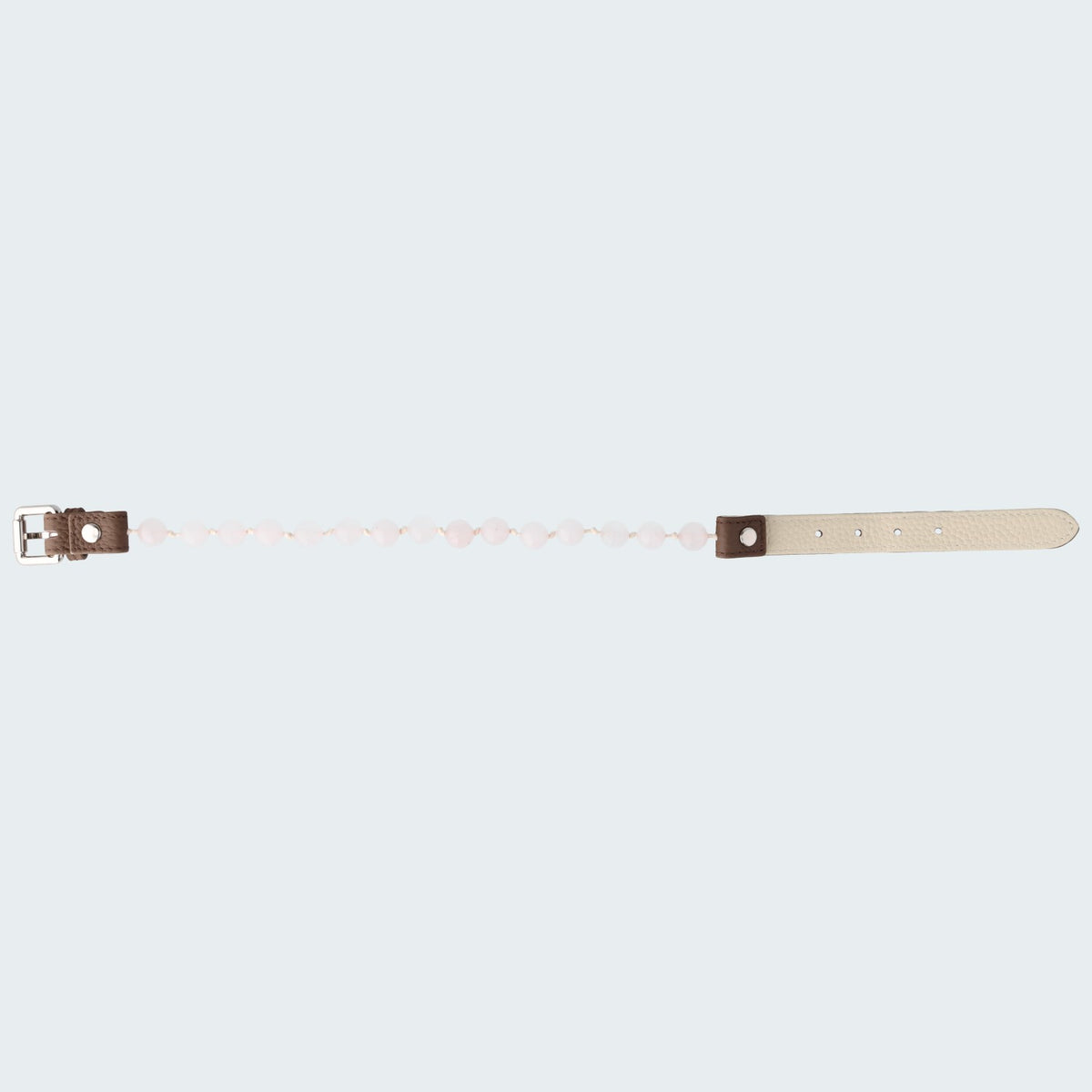 Rosenquarz–vertieft Bindung zwischen Hund und Hundeeltern - Hundehalsband crystalpower®
