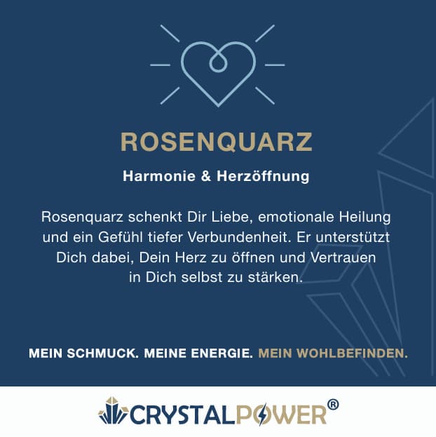 Rosenquarz– Harmonie & Herzöffnung - Armband crystalpower® - crystal paradise