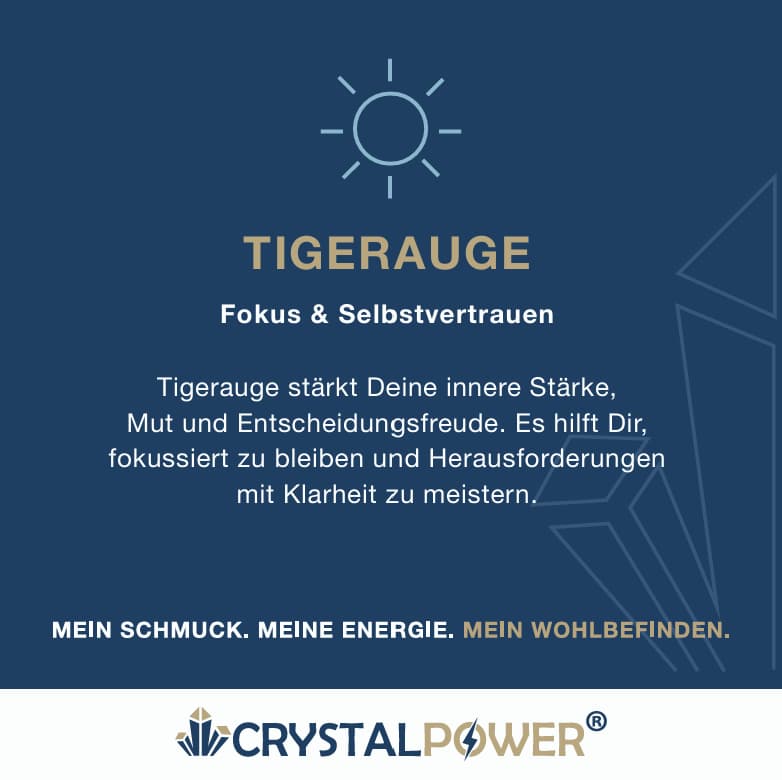 Tigerauge – Fokus & Selbstvertrauen - Armband crystalpower® - crystal paradise