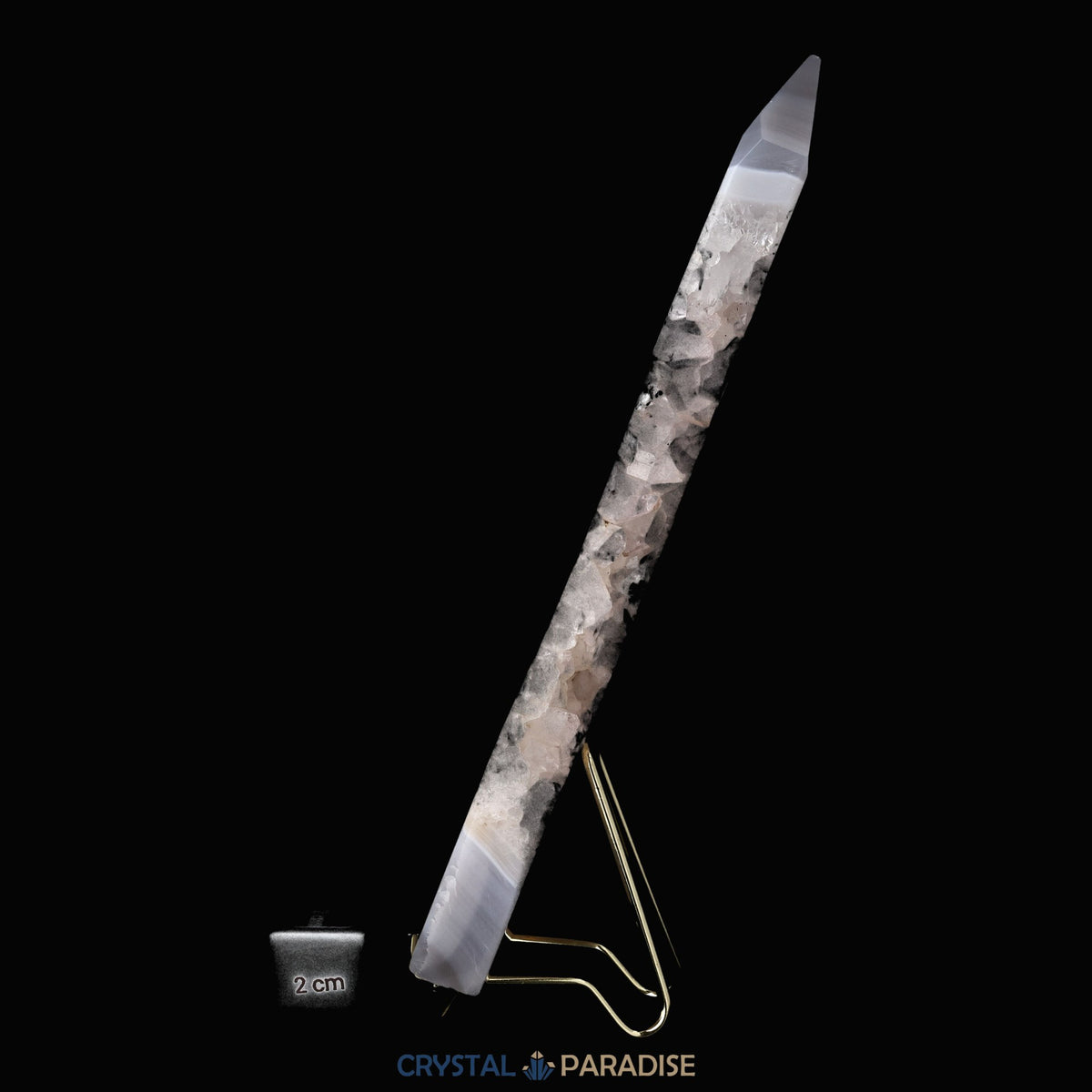 Achat Geoden-Turm aus Brasilien (320g) – Ansicht 7