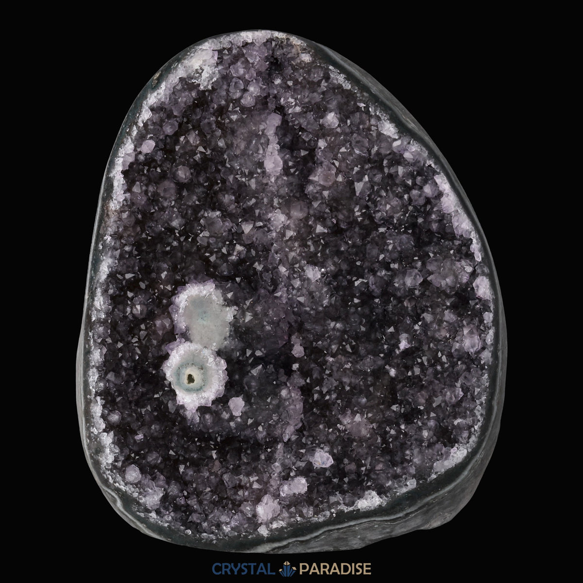 Achatisierte Amethyst Druse aus Uruguay (1010g) – Ansicht 4