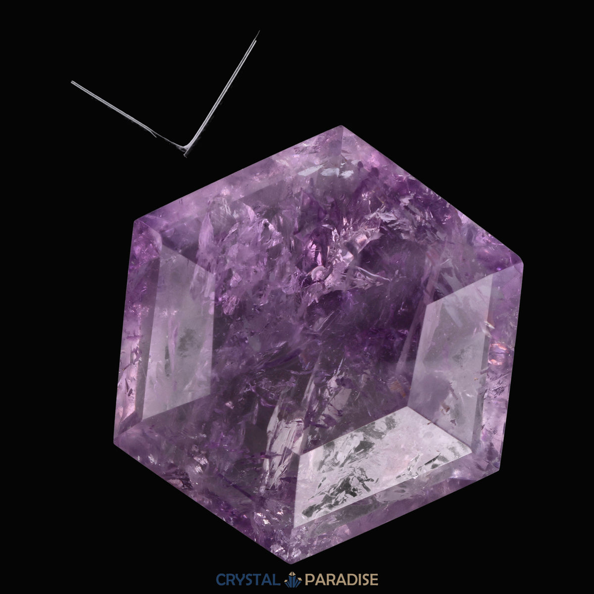 Amethyst Hexagon aus Brasilien (98g-6cm) – Ansicht 9