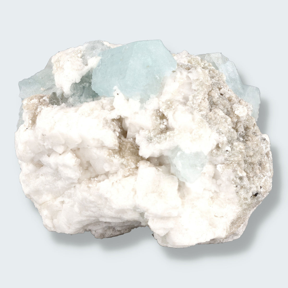 Aquamarin Handstufe auf Feldspat aus Pakistan (197g) – Ansicht 10