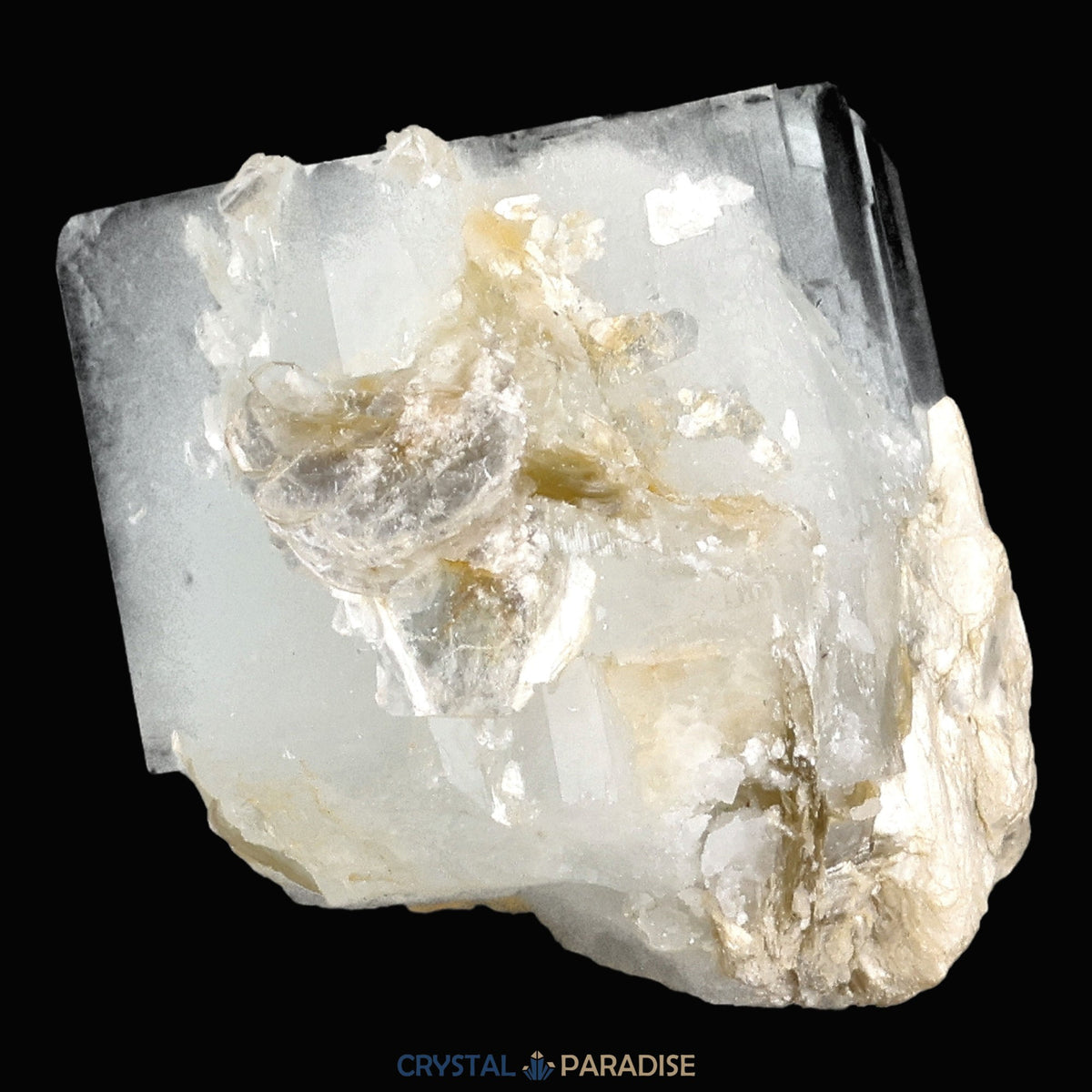 Aquamarin Kristall auf Feldspat aus Pakistan (11g) – Ansicht 6