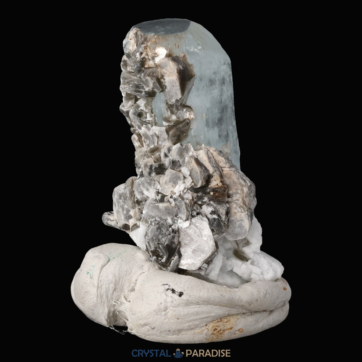 Aquamarin Kristall mit Feldspat aus Pakistan (19g) – Ansicht 8