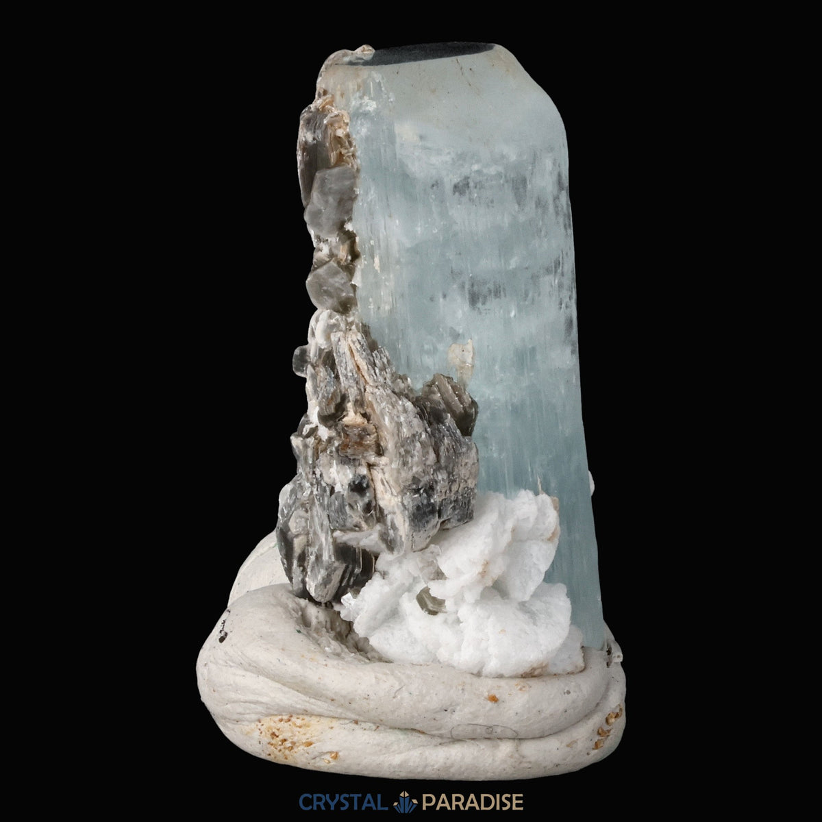 Aquamarin Kristall mit Feldspat aus Pakistan (19g) – Ansicht 9