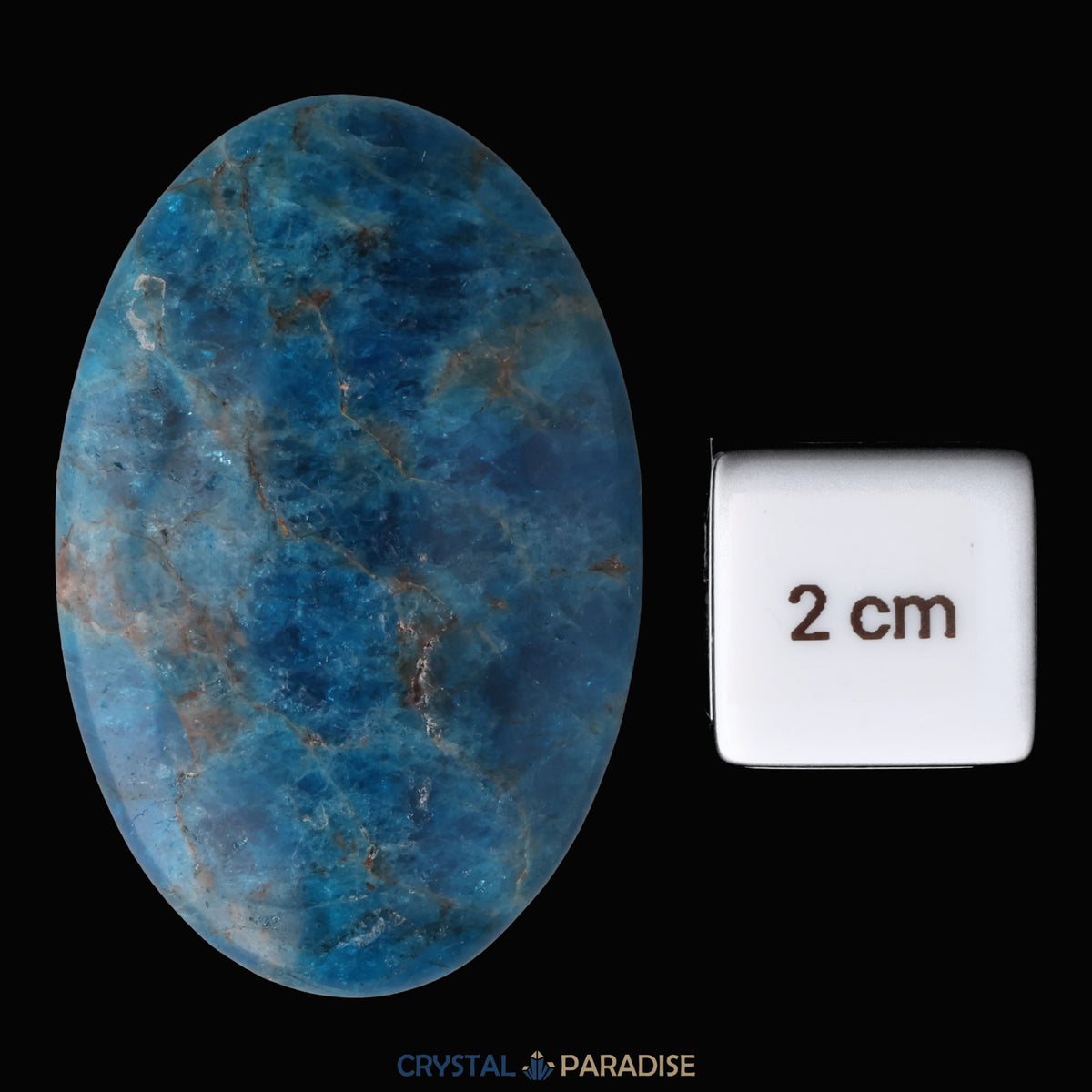 blaue Apatit Handschmeichler – Ansicht 5