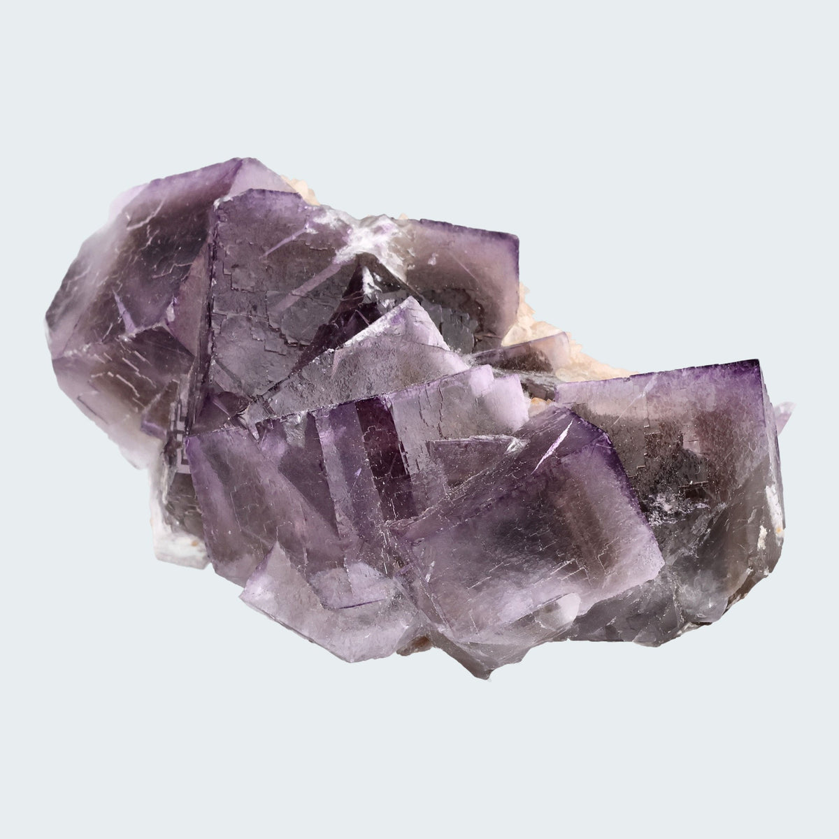 Fluorit Handstufe aus Baluchistan Pakistan (217g) mit Phantom – Ansicht 2
