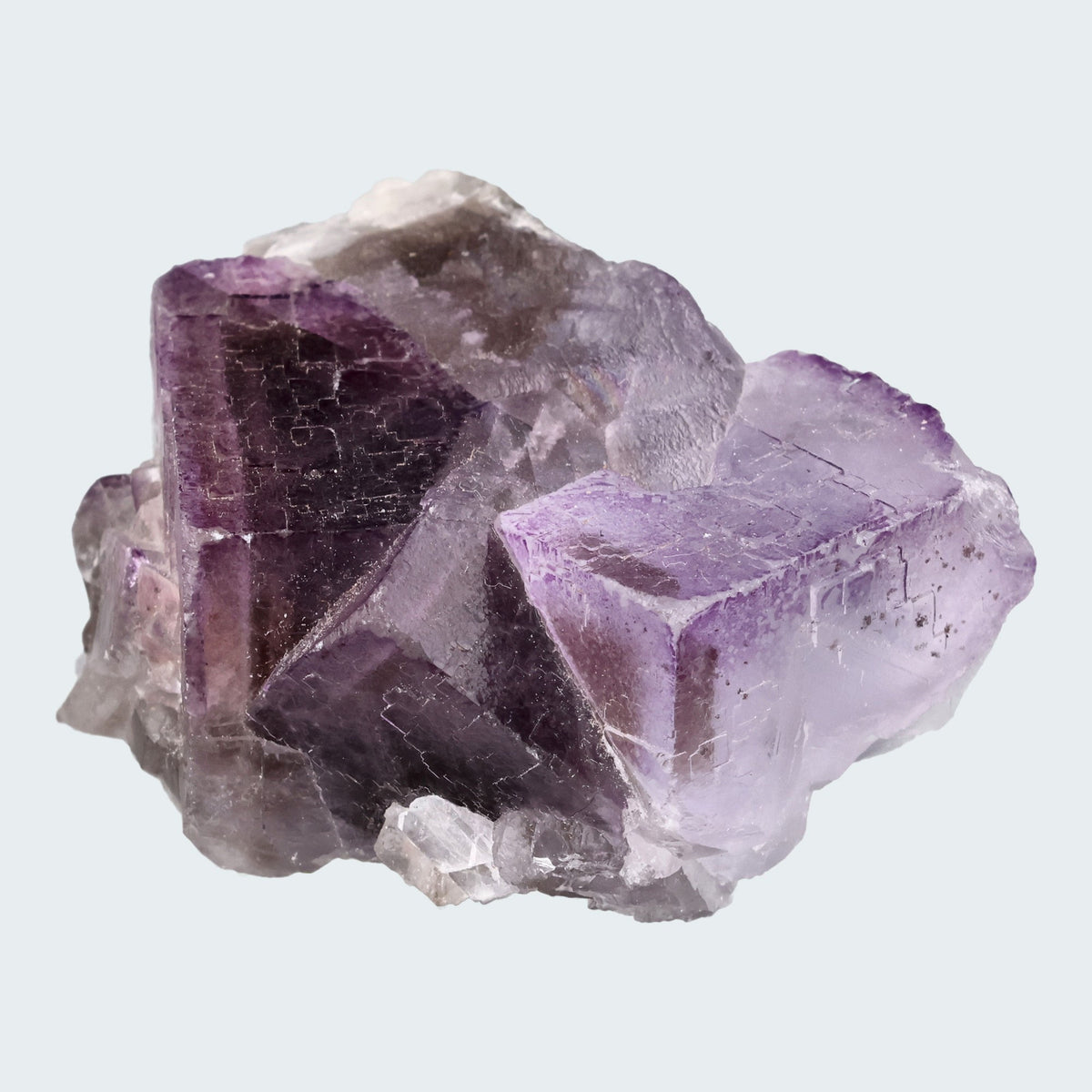Fluorit Stufe aus Baluchistan Pakistan (88g)  mit Phantom – Ansicht 2