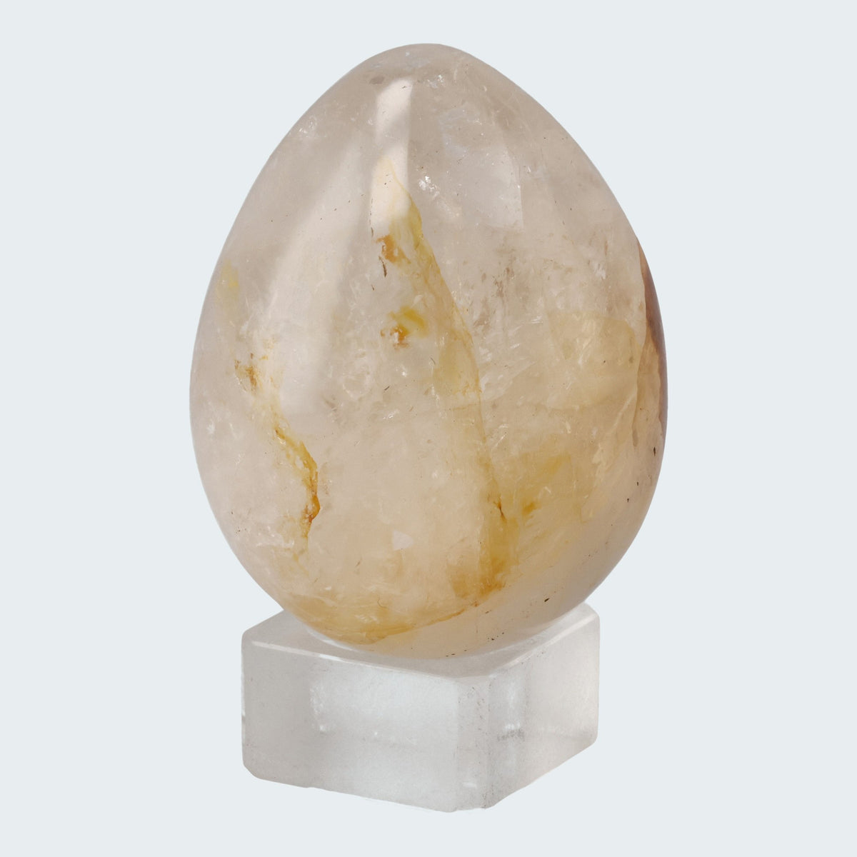 Golden Healer Eier (Quarz mit Eisenoxid Einschlüssen) aus Brasilien – Ansicht 2