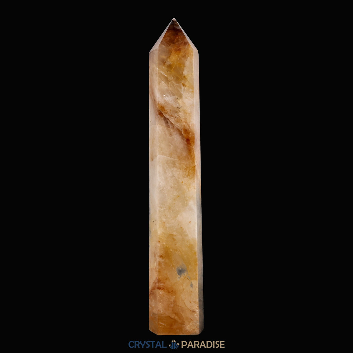 Golden Healer Obelisk (Quarz mit Eisenoxid Einschlüssen) aus Brasilien (30cm) – Ansicht 4