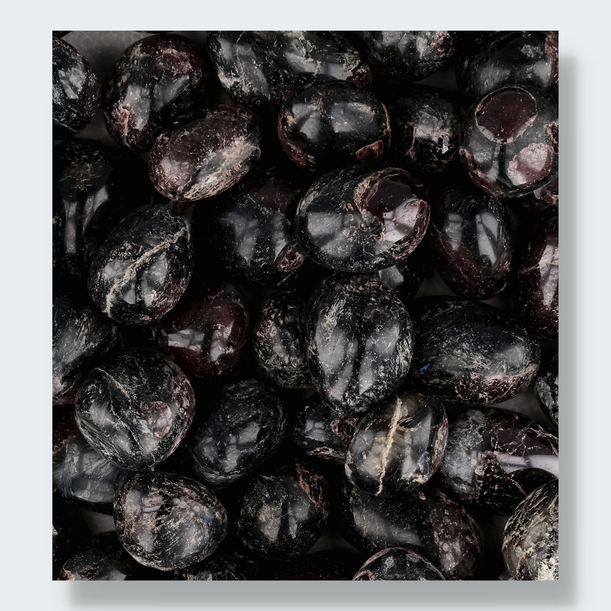 Granat Trommelsteine – Ansicht 2