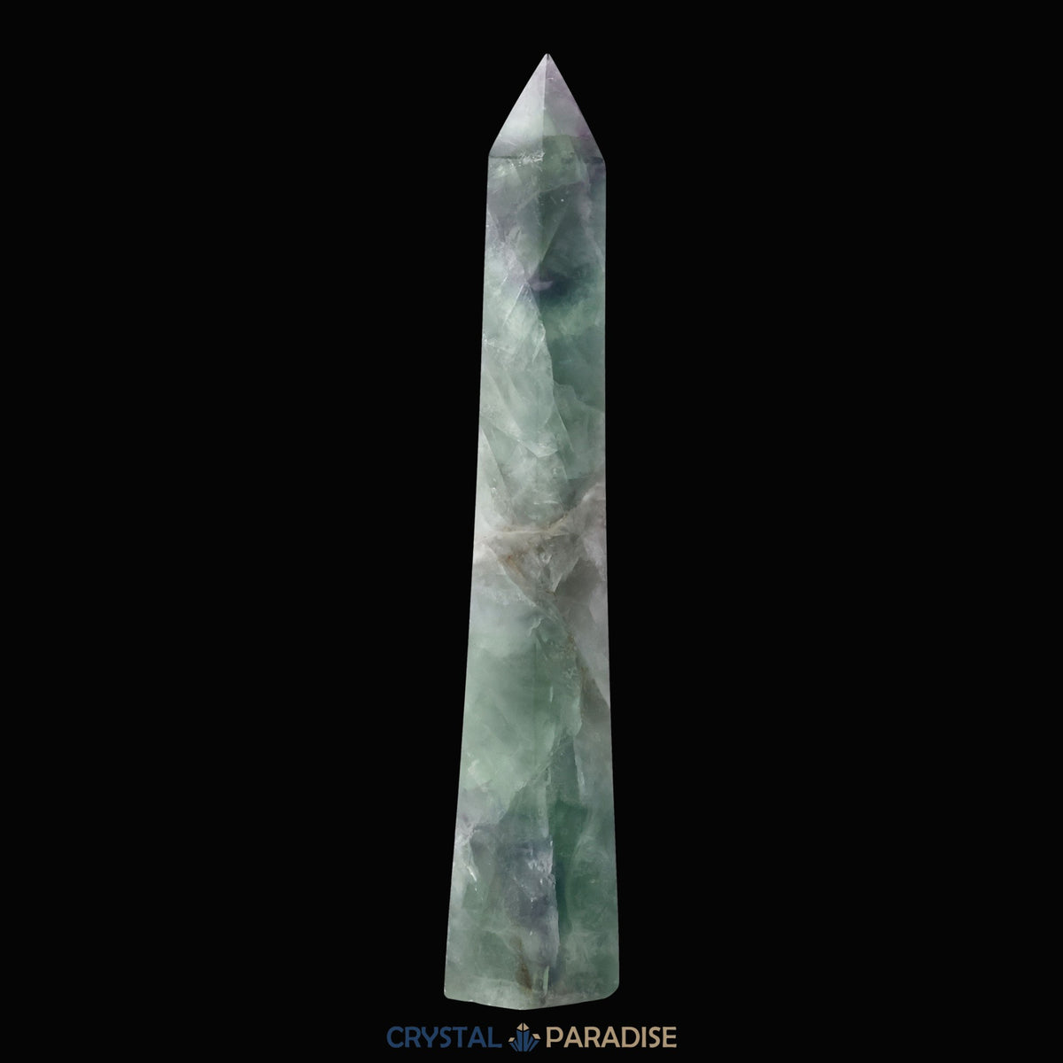 Grün-violetter Fluorit Obelisk aus der inneren Mongolei (795g) – Ansicht 6