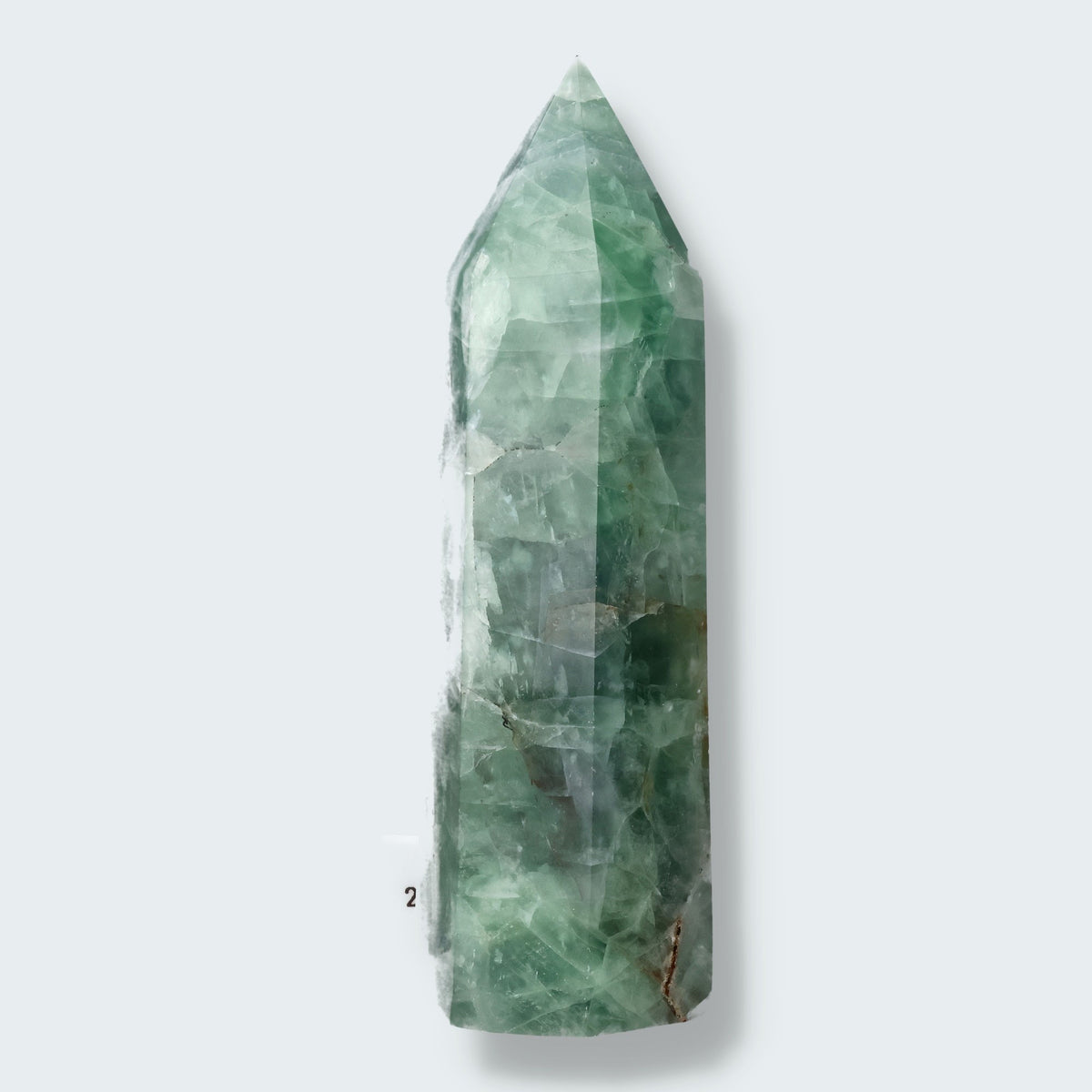 Grüner Fluorit Obelisk aus der inneren Mongolei (696g) – Ansicht 4