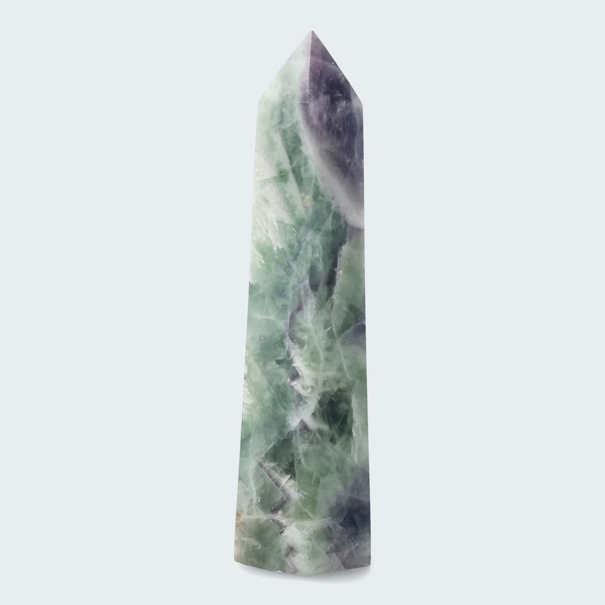 Grüner Fluorit Obelisk aus der inneren Mongolei (702g) – Ansicht 2