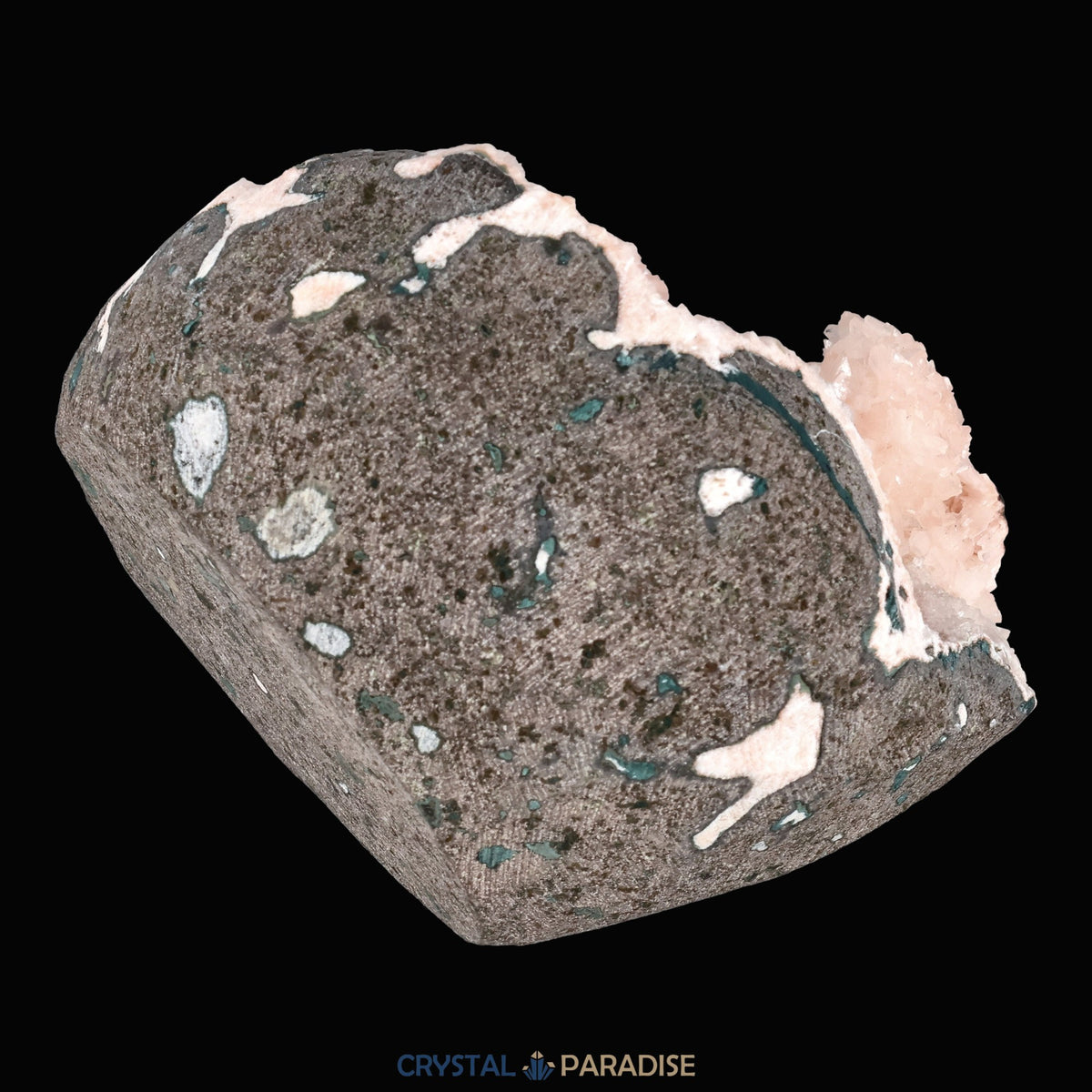 Heulandit Euzeolit Geode aus Indien (337g) – Ansicht 8