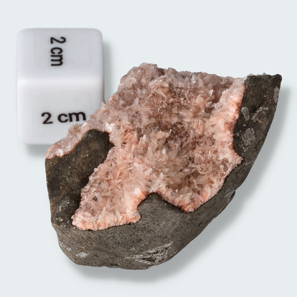 Heulandit Euzeolit Geode mit Stilbit aus Indien (90g) – Ansicht 4