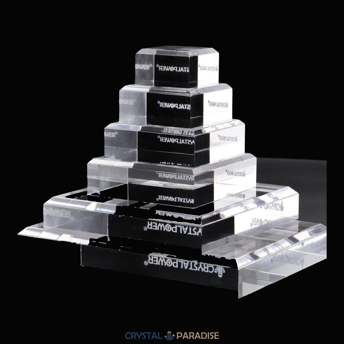 Klarer Acryl Blöcke "crystalpower®" für Vitrine – Ansicht 9