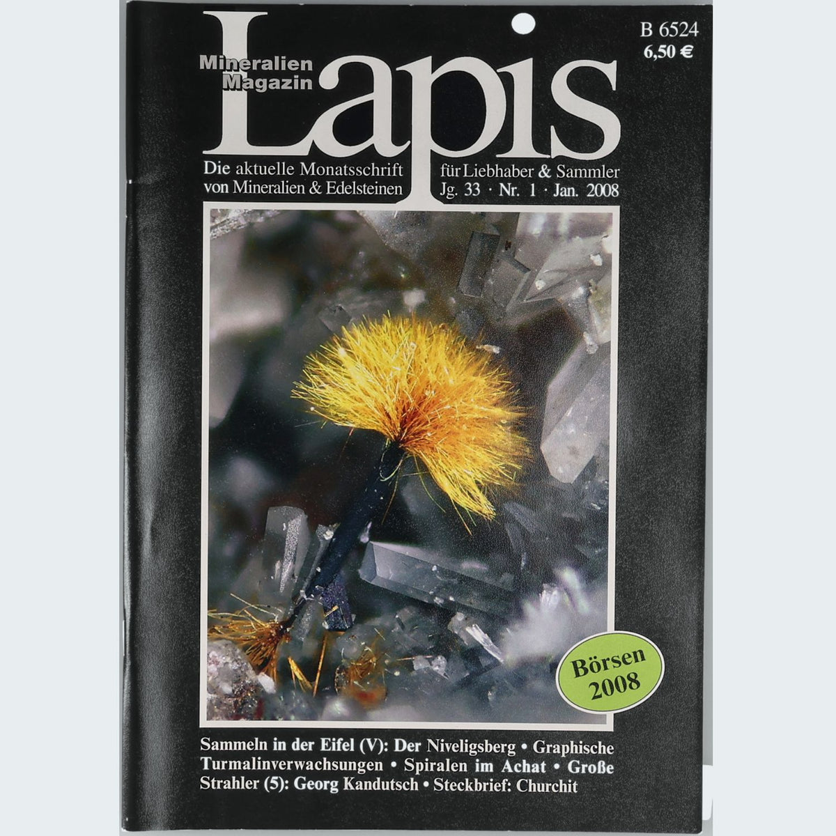 Lapis Mineralien Magazin Jahrgang 2008 Fachzeitschrift Mineralogie Sammler