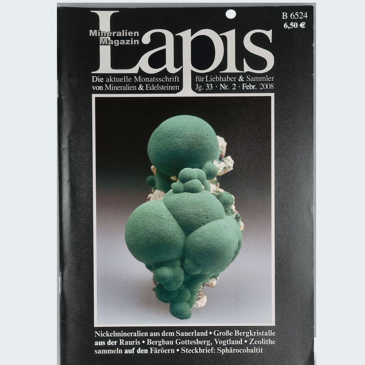 Lapis Mineralien Magazin Jahrgang 2008 Jg. 33 Fachzeitschrift Mineralogie Sammler