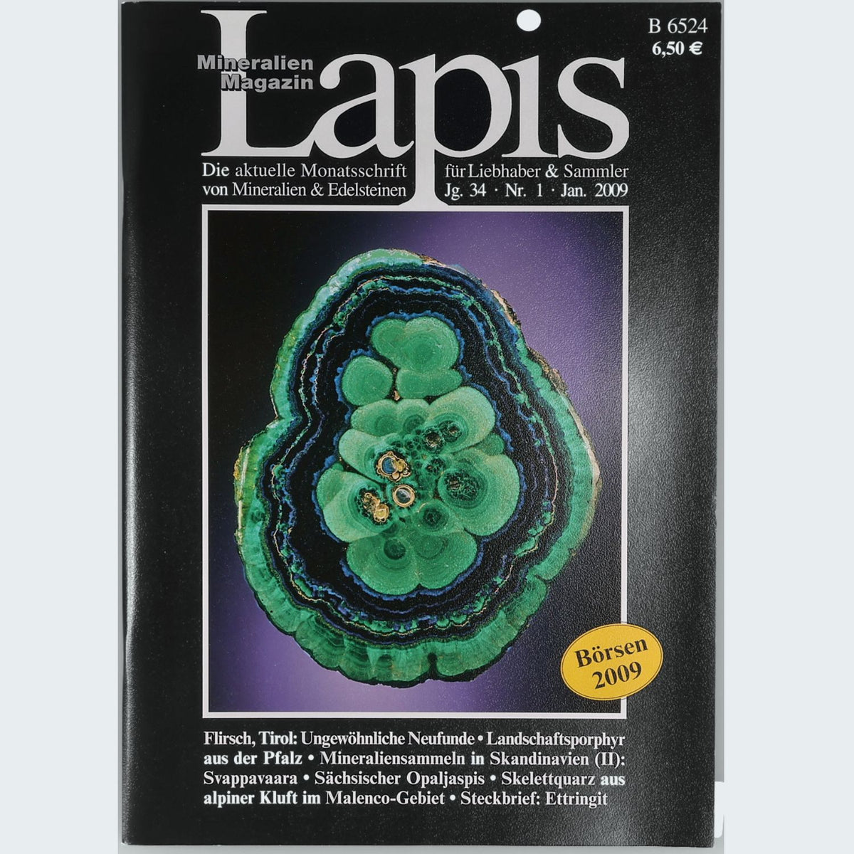 Lapis Mineralien Magazin Jahrgang 2009 Fachzeitschrift Mineralogie für Sammler
