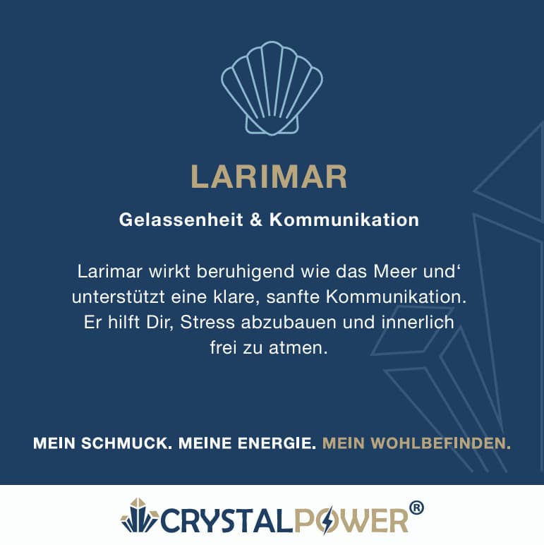 Larimar – Gelassenheit & Kommunikation - Armband crystalpower® - crystal paradise