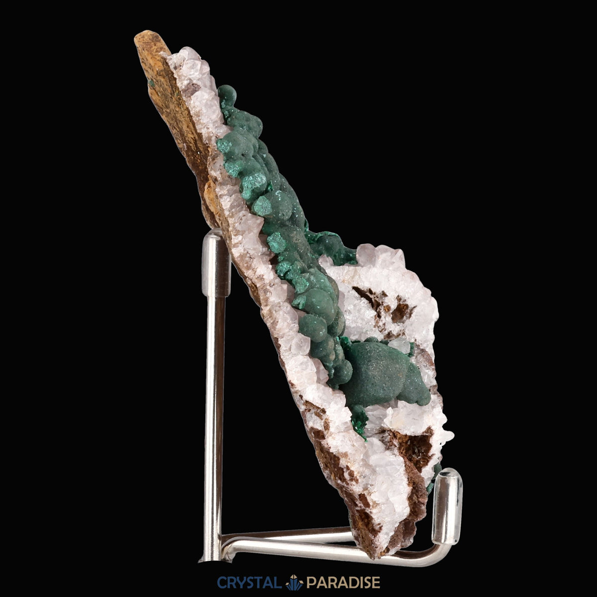 Malachit in Kongo Quarz mit Dolomit Matrix aus Kambove, Kongo (150g) – Ansicht 24