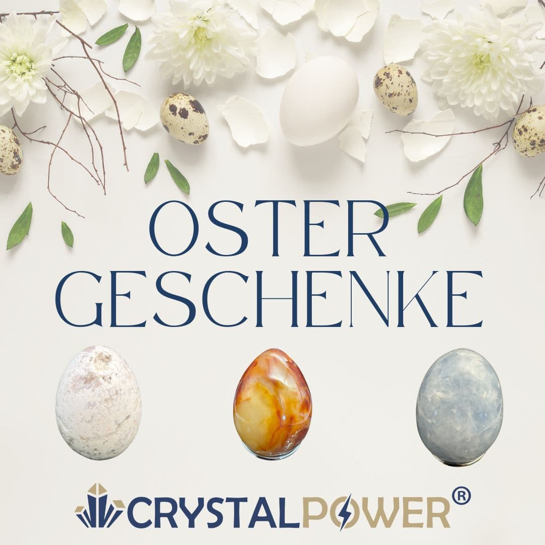 Osterdeko mit Kristallen