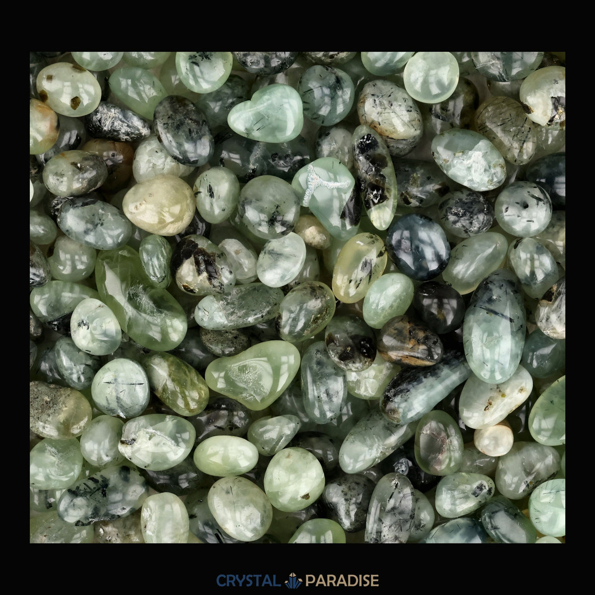 Prehnit Trommelsteine – Ansicht 6