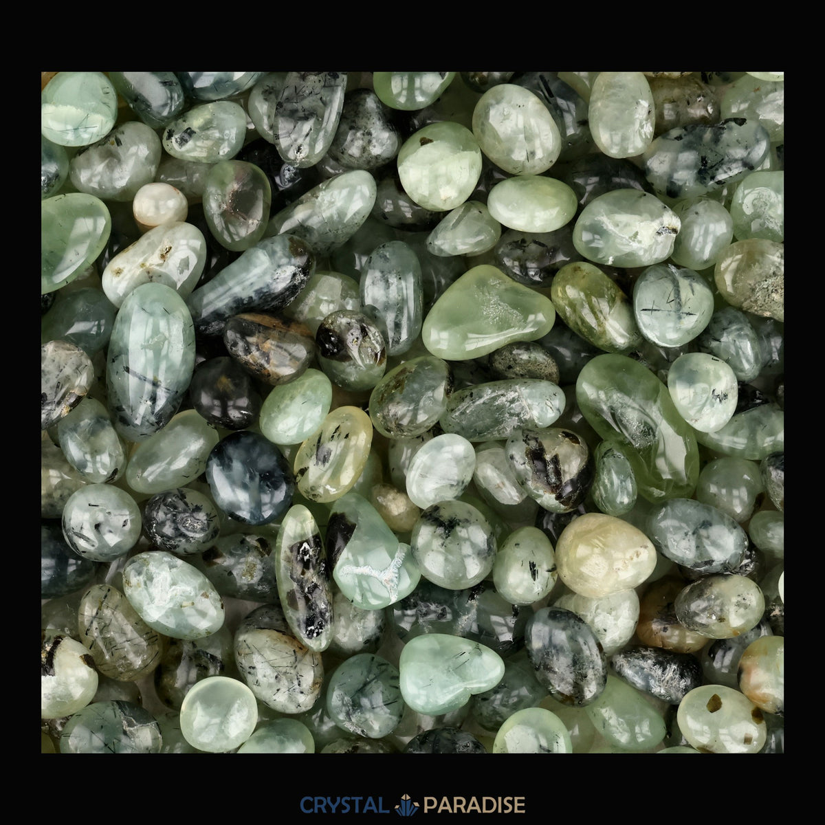Prehnit Trommelsteine – Ansicht 9