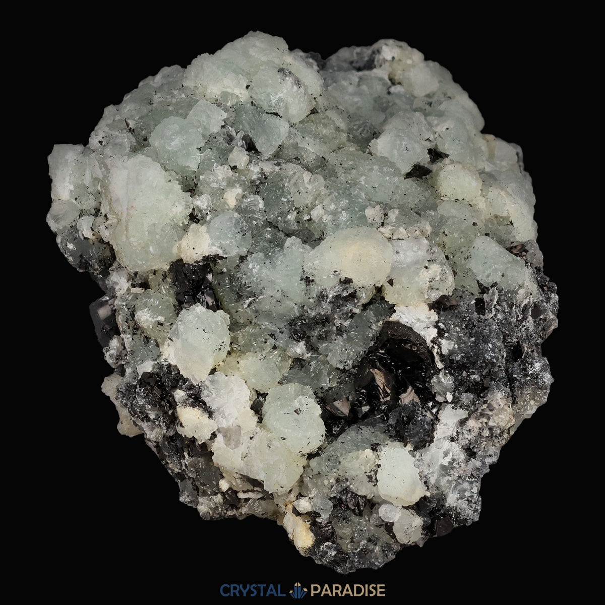 Prehnit und Quarz aus Hubei, China – Ansicht 9