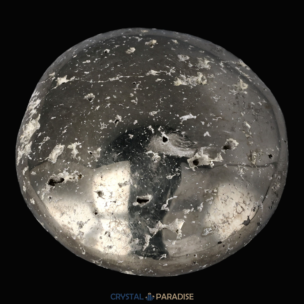 Pyrit Druzy Handschmeichler aus Huánuco, Peru (ca. 5,5 cm) – Ansicht 4