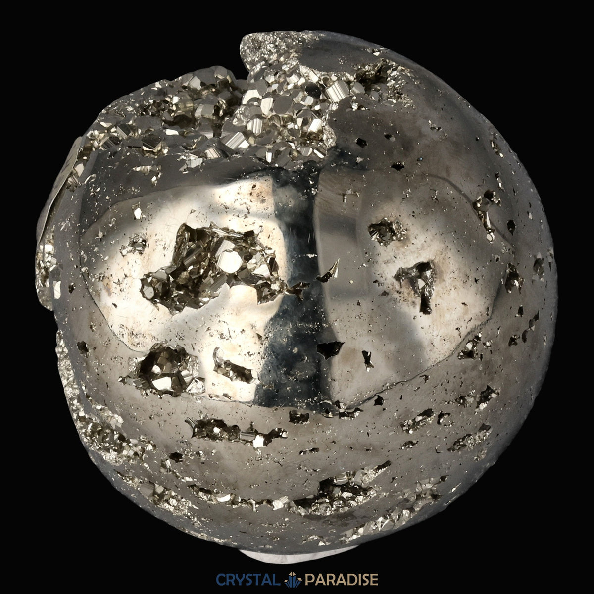 Pyrit Druzy Kugeln aus Huánuco, Peru 5cm – Ansicht 9
