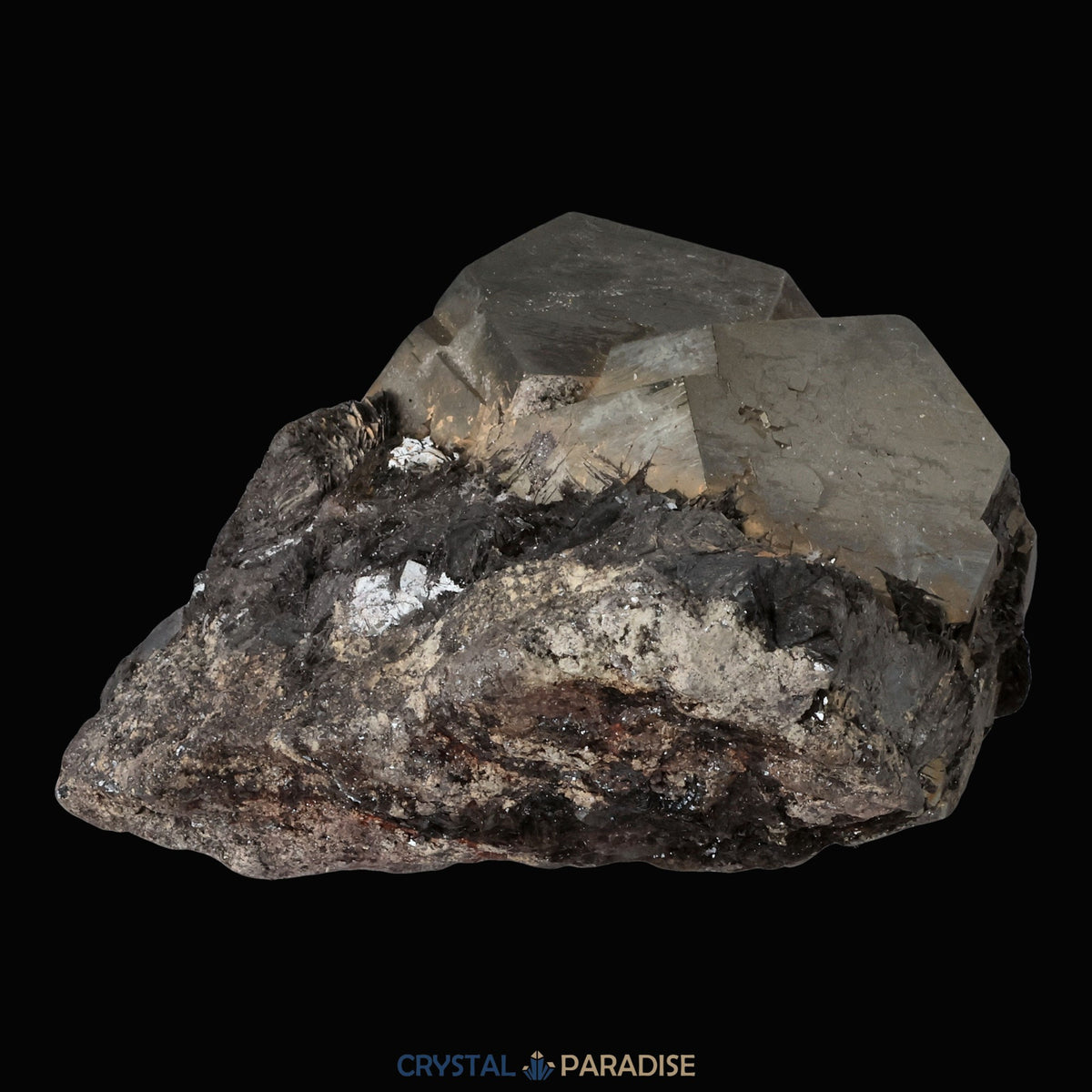 Pyrit mit Hämatit aus Elba, Italien (210g) – Ansicht 7
