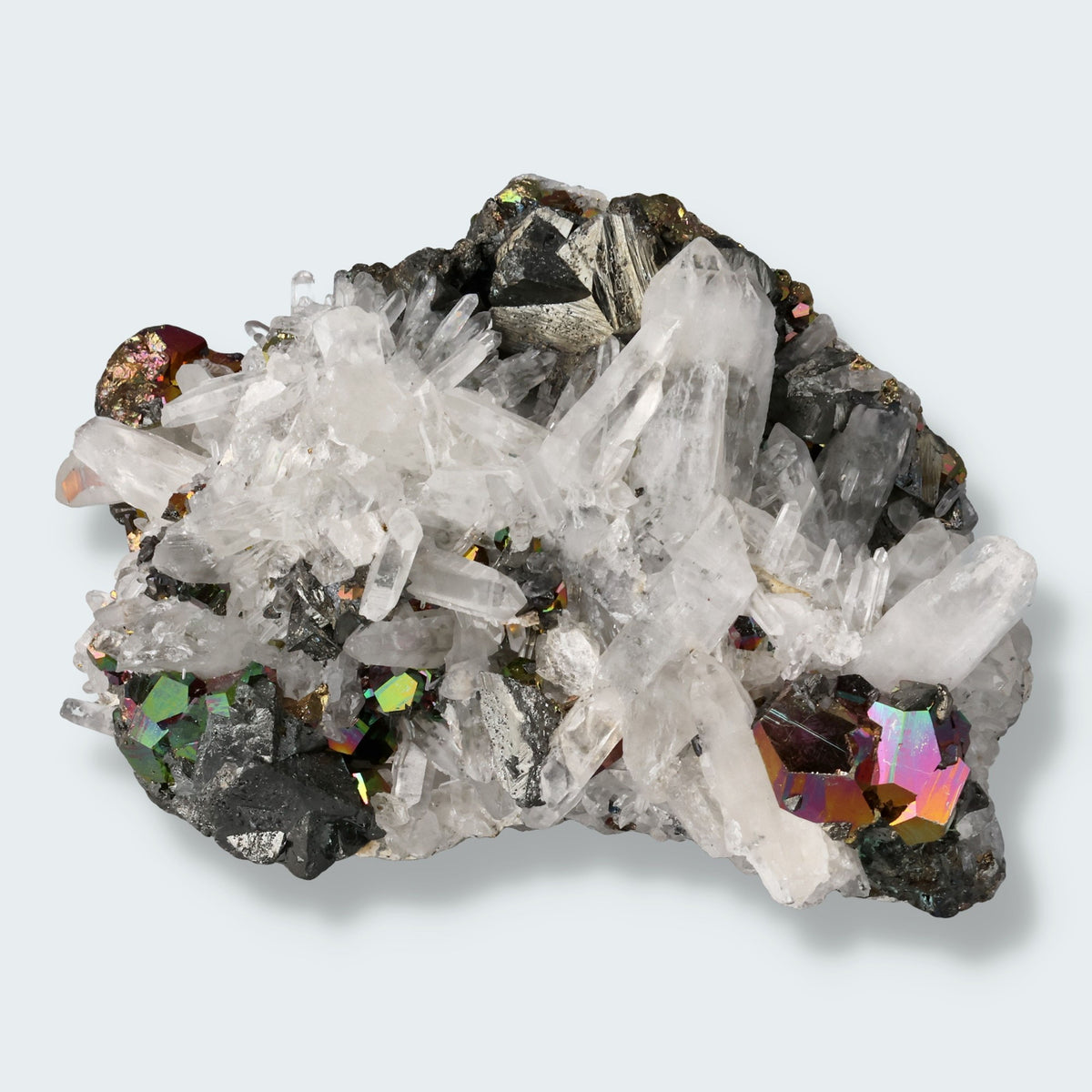 Regenbogen Pyrit aus Indonesien (827g) – Ansicht 2